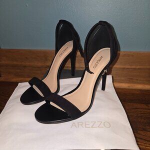 Arezzo Isabelli High Stiletto Sandals | Black | Size 7 | New